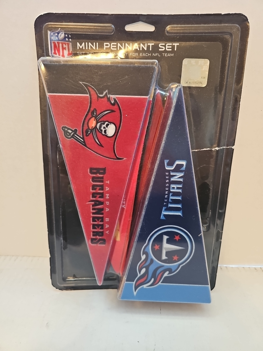 NFL Mini Pennant Set - Black & White